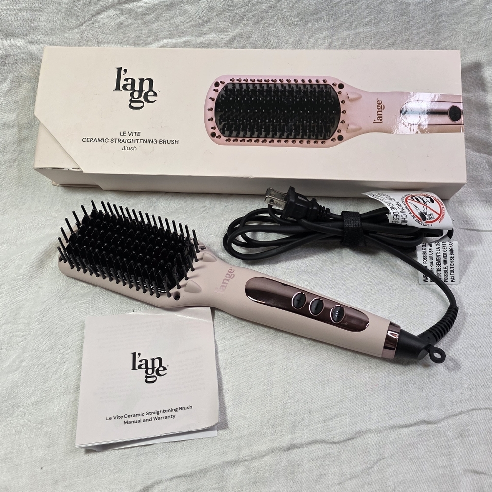 L'ange LeVite Ceramic Hair Straightener Blush